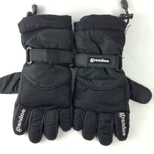 Grandoe GCS  Ski Gloves Womens  Black Fleece Lining Size Small